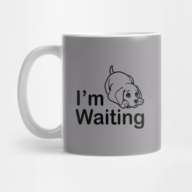 jampelabs - I am waiting - Funny Puppy by jampelabs